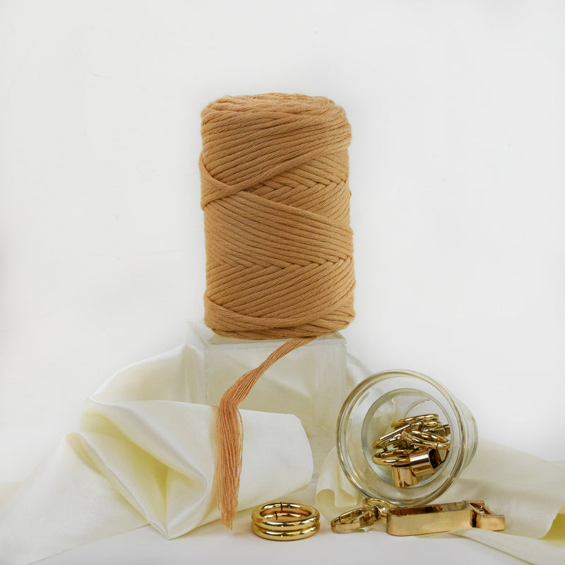COTTON - VISCOSE ROLL 4 MM - LATTE COLOR | LIMITED EDITION