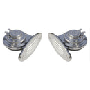 Schmitt Marine Mini Stainless Steel Dual Drop-In Horn w/Stainless Steel Grills High  Low Pitch
