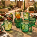 Cactus Stackable Glasses, Set of 6-10 oz