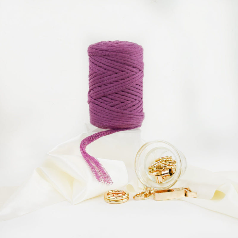 COTTON - VISCOSE ROLL 4 MM - HIBISCUS COLOR | LIMITED EDITION