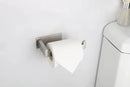 Toilet Paper Holder, Self Adhesive Tissue Holder Stainless Steel Rustproof Paper Roll Holder, No Drilling Easy to Install, Toilet Paper Rack Suitable for Office, Bathroom (2, Brushed Nickel)