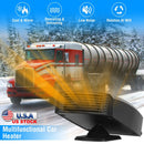 12V 150W Portable Car Heater Heating Fan 2 in 1 Defroster Defogger Demister Windshield Heater Automotive Cooling Fan with 360¡Rotating Base