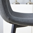 Modern Bar Chair Rounded Backrest (Set of 2) by HouseOfZazla