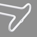 set 2 White Wine Glass Rack Under Cabinet Shelf 10 Inch Stemware Storage Hanging Hanger Organizer Glasses Holder with Drying Under Counter Metal for Kitchen and Bar by CozyNest Decor