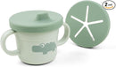 Done by Deer Foodie Spout & Snack Cup Croco Green – Spill-Proof Toddler Cup with Soft Silicone Lid – Durable, Easy to Clean, and Perfect for 6-Month-Olds by TinyTreasures Baby Boutique
