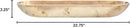 Creative Co-Op Paulownia Wood Oval Bowl | Brown | 22.75" L x 6" W x 3.25" H | (Pack of 4) by CozyNest Decor