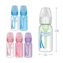 Dr. Brown's Natural Flow Anti-Colic Options+ Narrow Baby Bottle, 4 oz/120 mL, with Level 1 Slow Flow Nipple, 0m+, 4 Bottles by TinyTreasures Baby Boutique