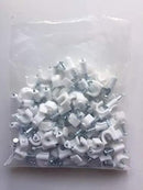 '-White 1/4" Drip Irrigation Tubing Mounting Clips, 25-Pack by GreenHaven Gardens