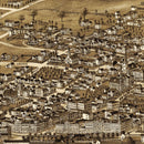Vintage Map of Rutland, Vermont 1885