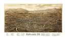 Vintage Map of Rutland, Vermont 1885