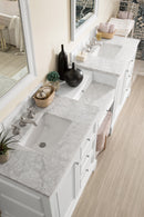 James Martin De Soto 94" Double Bathroom Vanity, Bright White