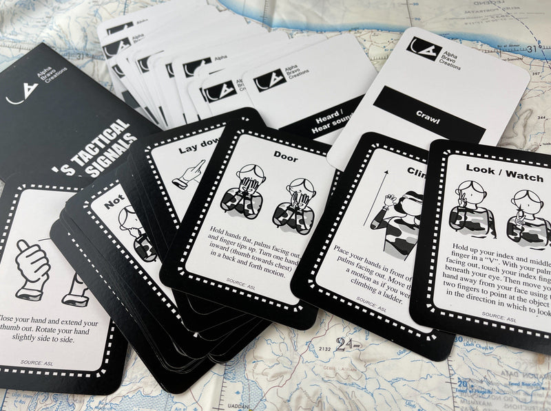 Tactical Hand Signals Cards - Overrun 2025