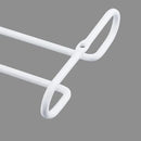set 2 White Wine Glass Rack Under Cabinet Shelf 10 Inch Stemware Storage Hanging Hanger Organizer Glasses Holder with Drying Under Counter Metal for Kitchen and Bar by CozyNest Decor
