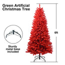 All-Red 4FT Christmas Tree