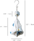 12pcs Crystal Prism Suncatchers, Hanging Crystals Chandelier Replacement for Windows, Christmas Trees Shape Rainbow Maker Home Decoration by GreenHaven Gardens