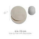 Soothingly Soft Merino Wool Nursing Pads, Style Softline, Extra Thickness, 6 in. Diameter by TinyTreasures Baby Boutique
