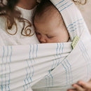 Boba Baby Wrap Carrier – Original Baby Sling Carrier for Newborns (7–35 lbs), Soft, Secure, Hands-Free & Ergonomic, Ideal for Comfortable Bonding, New Parents (Serenity Riviera) by TinyTreasures Baby Boutique