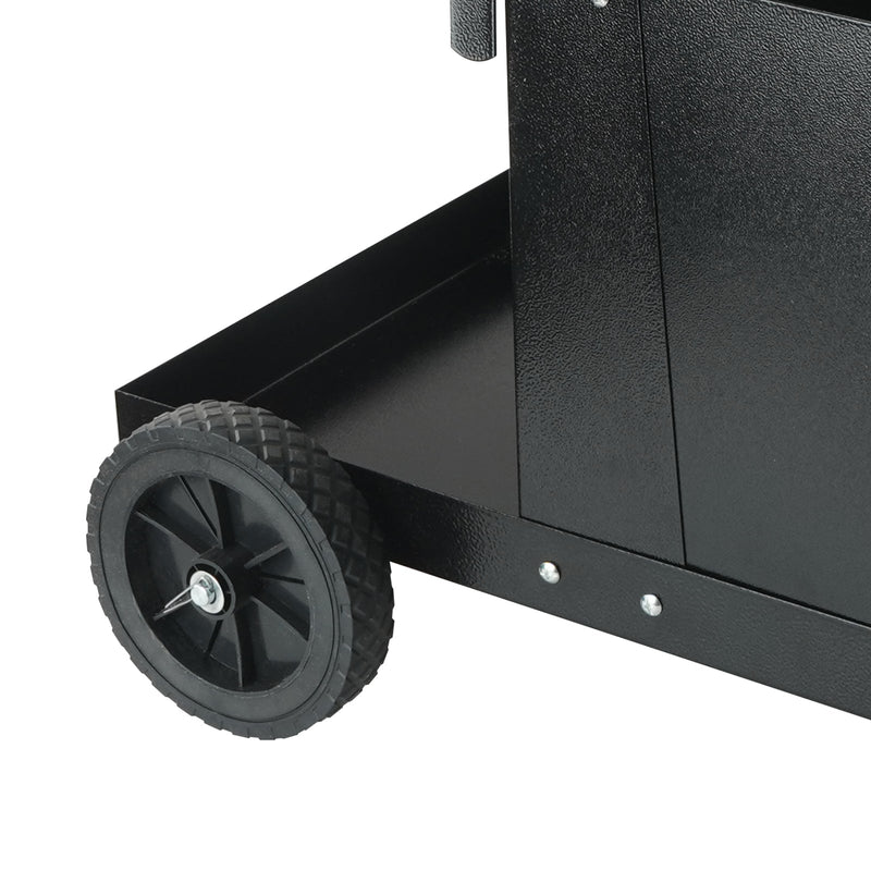 Welding Cart, 2-Tier Heavy Duty Welder Cart with Lockable Cabinet, photo 2 of 10