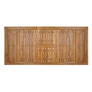 60-76" Acacia Wood Outdoor Dining Table, Telescopic, Teak Finish by HouseOfZazla