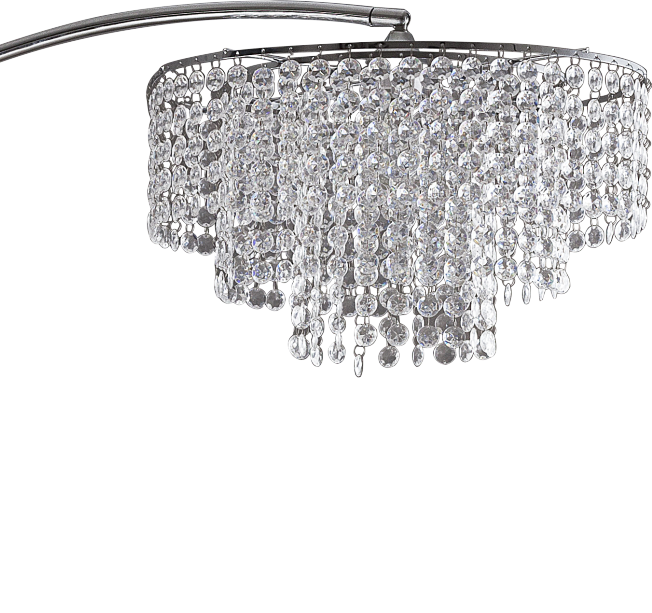 81" HANGING CHANDELIER ARCH LAMP (2.2/42.90)