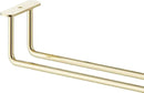 Soro Essentials Set of 2 Brass Plated 10" Glass Hangers, Rust Resistant by CozyNest Decor