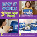 – 3 Month Subscription | 3 Science Kits, 9 Total Hands-On STEM Projects | Educational Building Learning Toys & Activities for Kids Ages 7-12 | Boys & Girls Gift by TinyTreasures Baby Boutique