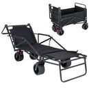 2-in-1 Multifunctional Folding Wagon Cart and Convertible Beach Chair by HouseOfZazla