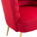 Accent Chair, leisure single chair with Golden feet