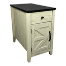 Farmhouse End Table with Charging Station