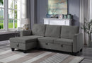 Nova - Reversible Sleeper Sectional Sofa With Storage Chaise by HouseOfZazla