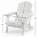 Oversize Wooden Outdoor Folding Adirondack Chair