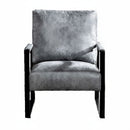 Classic Mid Century Modern Accent Chair With Durable Square Metal Frame, Armchair