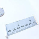 Kids Growth Chart, Wood Frame Fabric Canvas Height Measurement Ruler from Baby to Adult for Child's Room Decoration 7.9 x 79in (7.9 x 79in, Gray) by TinyTreasures Baby Boutique