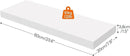 HOOBRO Floating Shelves for Wall, Wall Mounted Shelf Set of 2, 23.6" Hanging Shelf with Invisible Brackets, for Wall in Bathroom, Bedroom, Toilet, Kitchen, Living Room, Office, White WT60BJ01 by CozyNest Decor