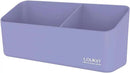 loukin Magnetic and Adhesive Marker Holder, Dry Erase Accessory Tray, Magnetic Storage Organizer for Whiteboard, Glass or Refrigerators (Purple) by CozyNest Decor