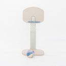 PLAYSMOL Basketball Hoop for Toddlers & Kids, Rainbow Backboard with Blue Rim, Indoor Outdoor Mini Basketball Hoop, Adjustable Height, Colorblock Plush Ball Included, Ages 18m+ by TinyTreasures Baby Boutique