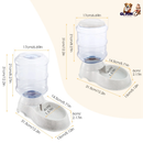 3.5L/1Gal Pet Water Dispenser Self-Dispensing Gravity Pets Water Feeder Automatic Pet Waterer Cat Dog by GBruno Store