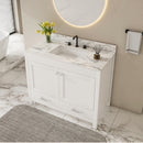 43" Bathroom Vanity Multi Functional Cabinet - White by HouseOfZazla
