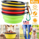 Collapsible Silicone Dog Bowls with Carabiner by LJGDeals