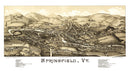 Vintage Map of Springfield, Vermont 1886