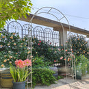 Metal Garden Arch Garden Arbor Trellis Climbing Plants Support Rose Arch Outdoor Arch by HouseOfZazla