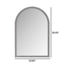 Vintage Iron Art Arch Mirror, Wall Hanging Or Table Display