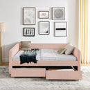 Upholstered Daybed & 2 Drawers by HouseOfZazla