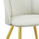 Gaines - Synthetic Leather Side Chair (Set of 2) - White by HouseOfZazla