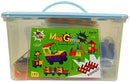 Magnet Tiles - Clear Magnetic 3D Building Blocks - Educational Toys, Games, Activities, Puzzles - Creativity, Motor Skills, Learning Shapes - Plastic Storage Bin, 2 Car Base - 186 Pieces by TinyTreasures Baby Boutique