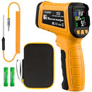 50:1 Infrared Thermometer -58F to 1796F, Laser Temp Gun with Thermocouple Probe for Pizza Oven, HVAC, BBQ, High Temp Gun with Humidity Sensor, Accurate for Home and Industrial Use by TinyTreasures Baby Boutique