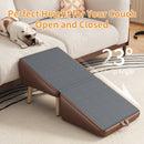 (UPGRADED) Dog Stairs for Small Dogs and Cats - Foldable Wooden Pet Ramp by HouseOfZazla