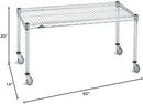 Omega Products Corporation 14" Deep x 60" Wide x 20" High Chrome Mobile Dunnage Rack