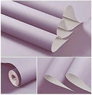 Dimoon 236''x17.7'' Purple Peel and Stick Wallpaper Contact Paper Modern Self Adhesive Wall Paper Removable Renter Friendly Textured Solid Color Shelf Cabinet Vinyl Roll (236''x17.7'',Purple) by GreenHaven Gardens