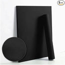Dimoon 118''x23.6'' Black Peel and Stick Wallpaper Contact Paper Modern Self Adhesive Wall Paper Removable Renter Friendly Textured Solid Color Shelf Cabinet Vinyl Roll (118''x23.6'',Black) by GreenHaven Gardens